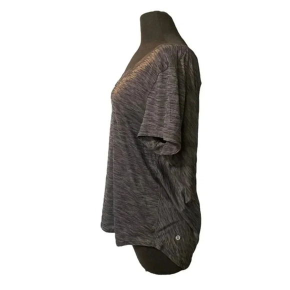 Lululemon Meant To Move Tee Heathered Black - Picture 2 of 3